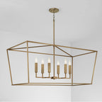 Capital Lighting 837661AD Aged Brass 42'' W X 20.5'' H X 20'' E 6-light Lantern Linear In Aged Brass Image 4