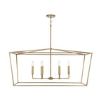 Capital Lighting 837661AD Aged Brass 42'' W X 20.5'' H X 20'' E 6-light Lantern Linear In Aged Brass Image 3