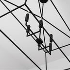 Capital Lighting 837661MB Matte Black 42'' W X 20.5'' H X 20'' E 6-light Lantern Linear In Matte Black Image 5