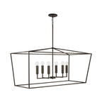 Capital Lighting Thea 42'' W X 20.5'' H X 20'' E 6-light Lantern Linear In Aged Brass