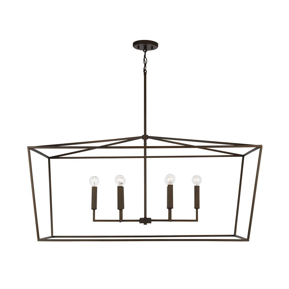 Capital Lighting 837661OR Oil Rubbed Bronze 42'' W X 20.5'' H X 20'' E 6-light Lantern Linear In Oil Rubbed Bronze Image 3