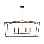 Capital Lighting 837661OR Oil Rubbed Bronze 42'' W X 20.5'' H X 20'' E 6-light Lantern Linear In Oil Rubbed Bronze Image 3