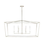 Capital Lighting 837661PN Polished Nickel 42'' W X 20.5'' H X 20'' E 6-light Lantern Linear In Polished Nickel Image 3