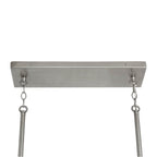 Capital Lighting 840551HN-504 Black Wash,Matte Nickel 50'' W X 14'' H X 12'' E 5-light Clear Stone Seeded Glass Linear In Black Wash Wood And Matte Nickel Image 6