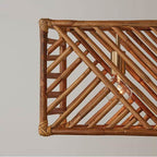 Capital Lighting Soleil 35.5''w X 12.5''h 3-light Linear In Matte Brass With Natural Bamboo