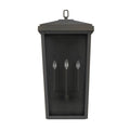 Capital Lighting Donnelly 16''w X 32''h 3-light Clear Glass Outdoor Flush Wall Lantern In Oiled Bronze