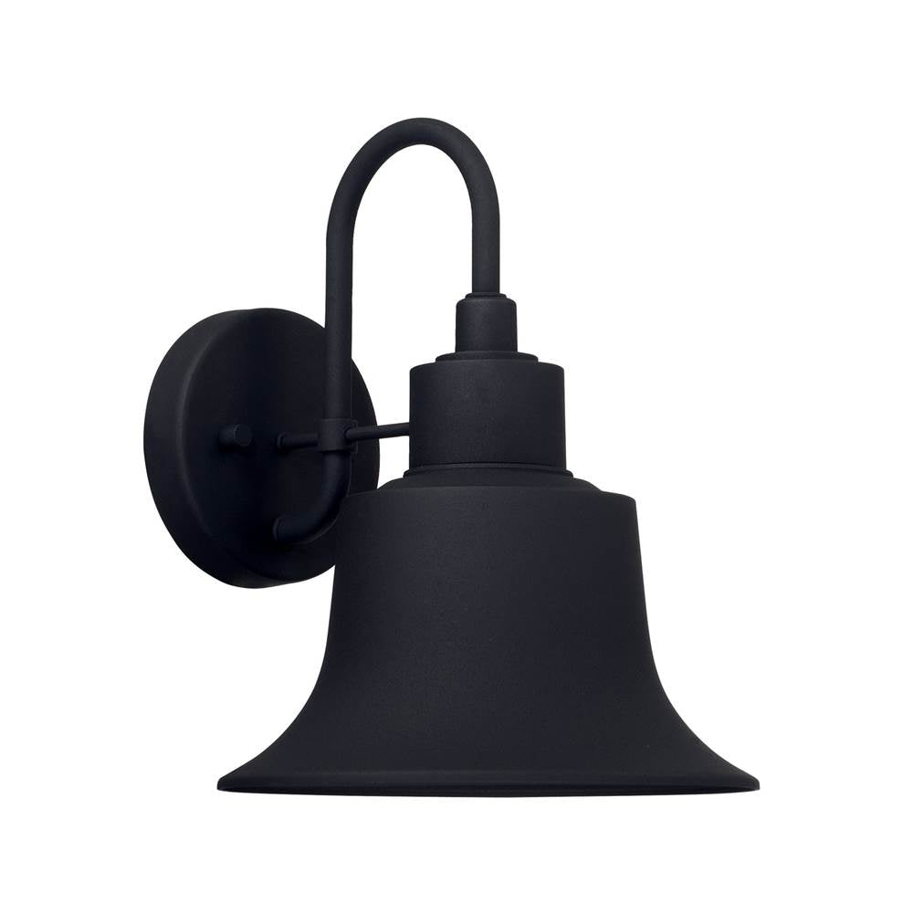 Capital Lighting Brock 9''w X 11.5''h 1-light Outdoor Barn-style Wall Lantern In Black