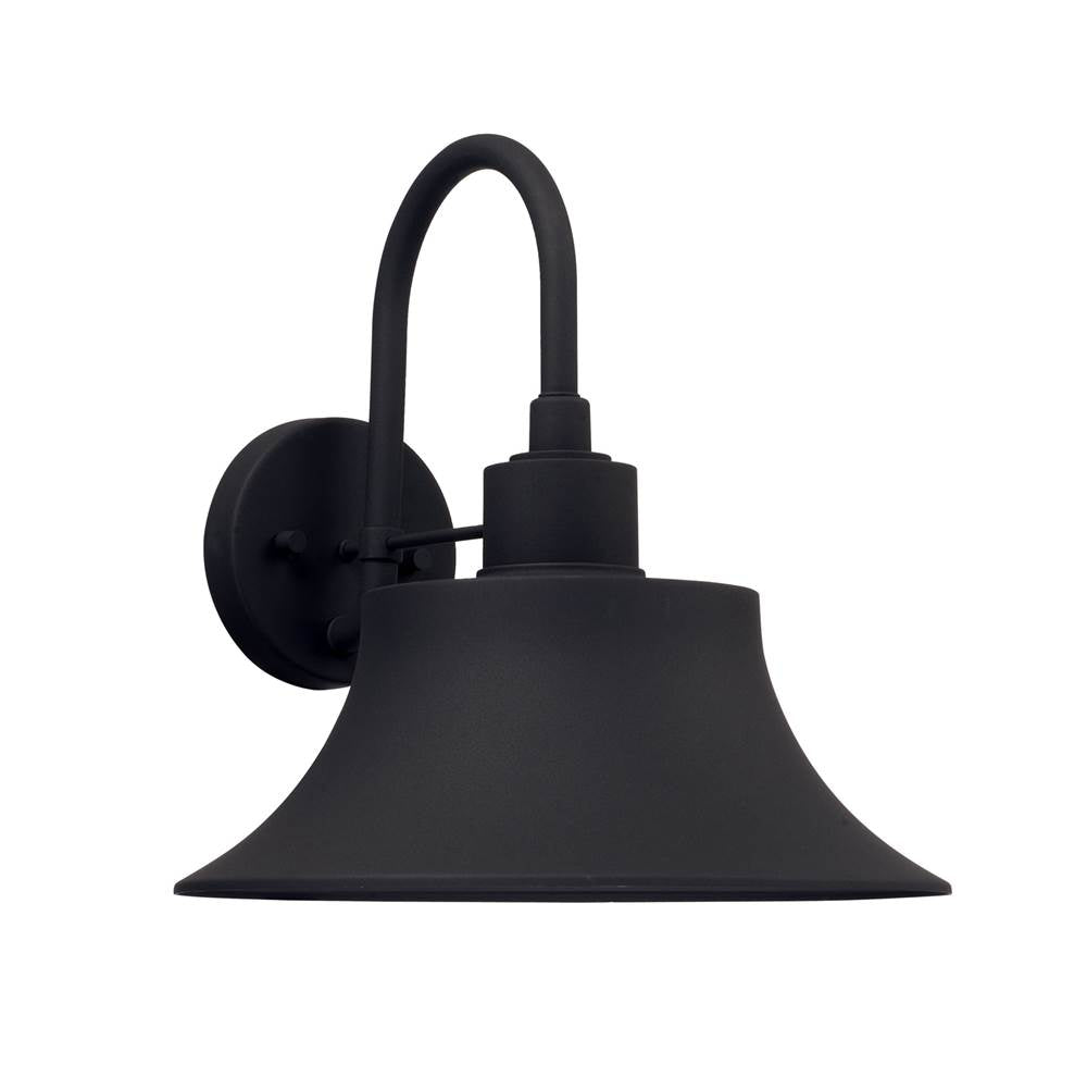 Capital Lighting Brock 13''w X 13''h 1-light Outdoor Barn-style Wall Lantern In Black