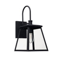Capital Lighting Belmore 9''w X 18''h 1-light Clear Glass Outdoor Wall Lantern In Black