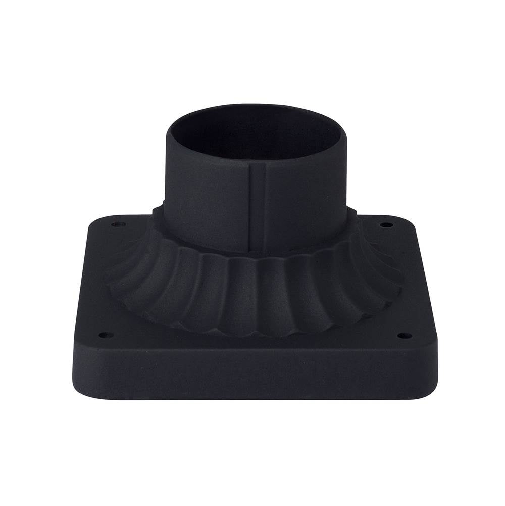 Capital Lighting Outdoor 6'' W X 3.5'' H Outdoor Pier Mount Flange In Black
