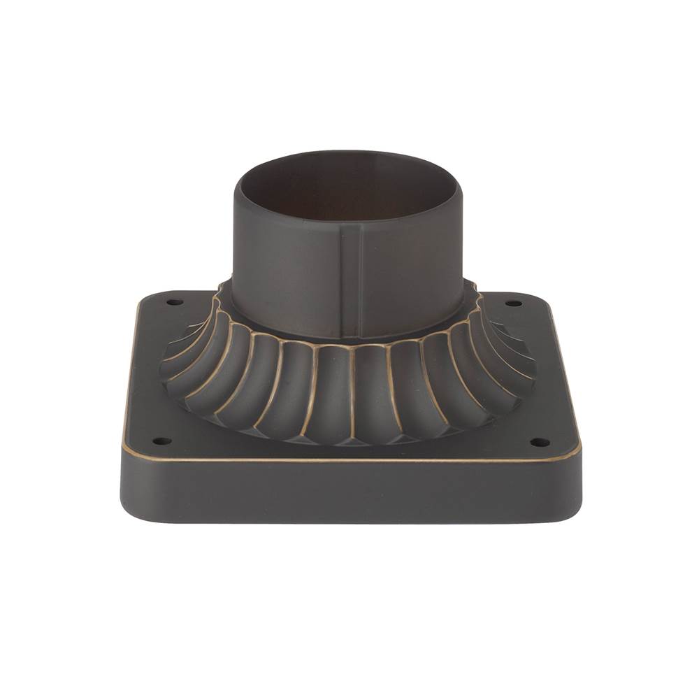 Capital Lighting Outdoor 6'' W X 3.5'' H Outdoor Pier Mount Flange In Black