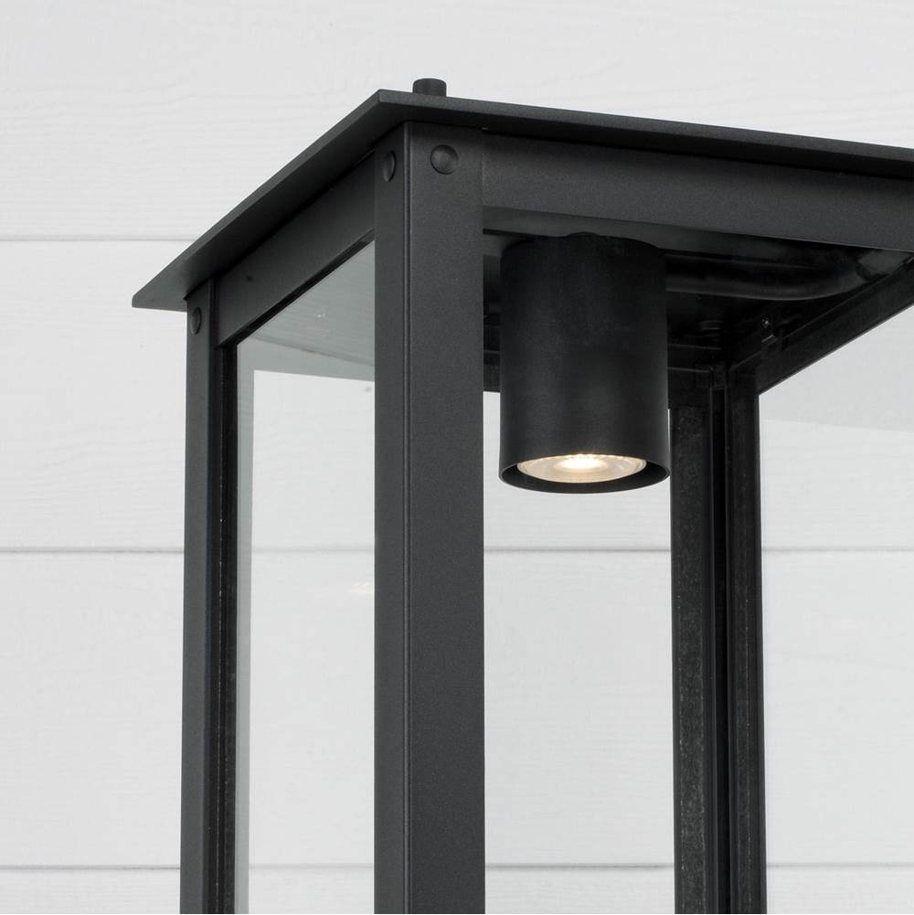 Capital Lighting 934643BK-GL Black 11''w X 29''h 1-light Post Lantern In Black With Clear Glass Gu Twist Lock Night Sky Friendly Image 4
