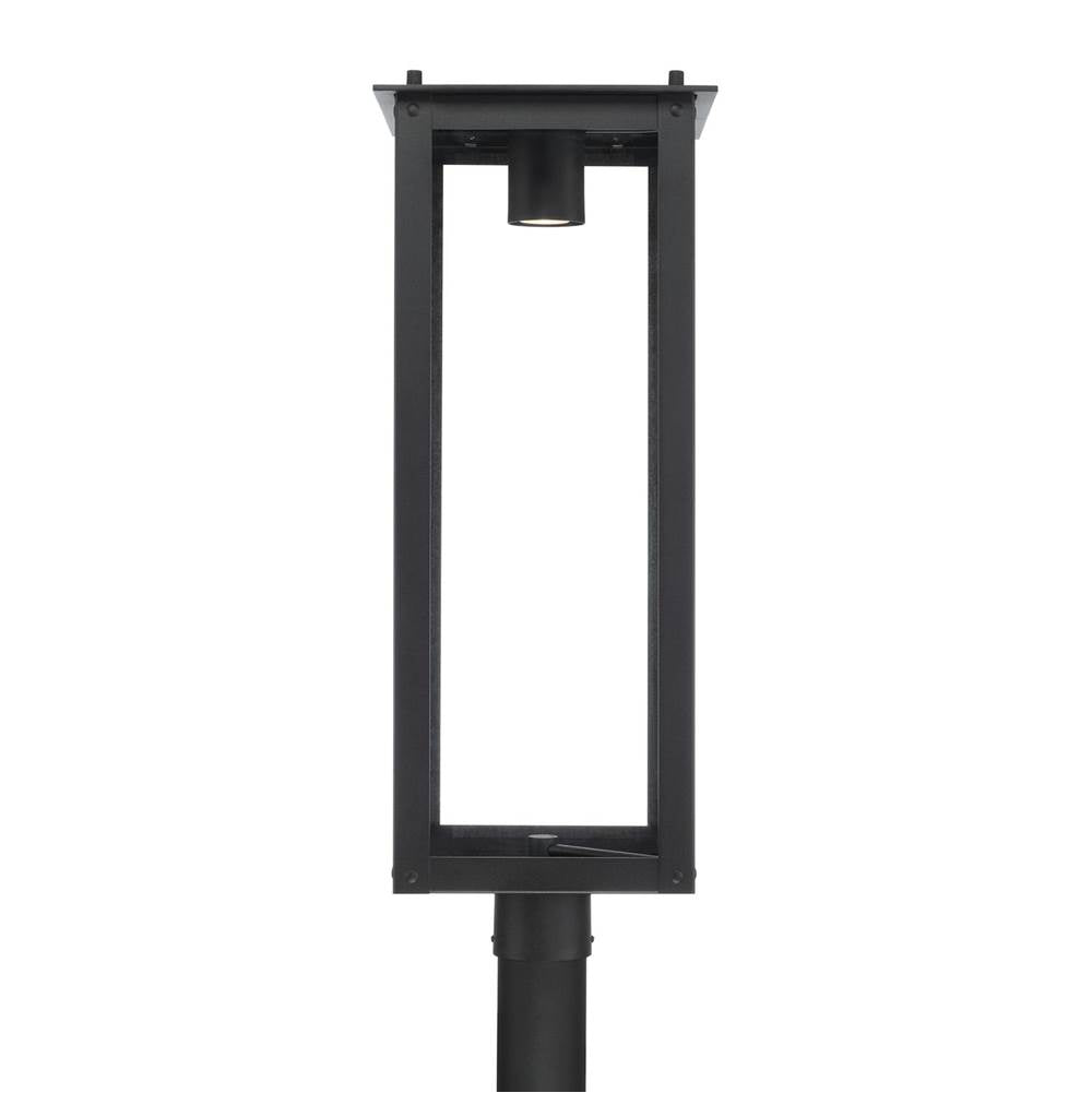Capital Lighting 934643BK-GL Black 11''w X 29''h 1-light Post Lantern In Black With Clear Glass Gu Twist Lock Night Sky Friendly Image 3