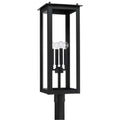 Capital Lighting 934643BK Black 11''w X 29''h 4-light Post Lantern In Black With Clear Glass Image 1