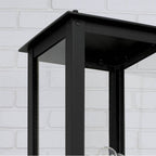 Capital Lighting 934643BK Black 11''w X 29''h 4-light Post Lantern In Black With Clear Glass Image 4