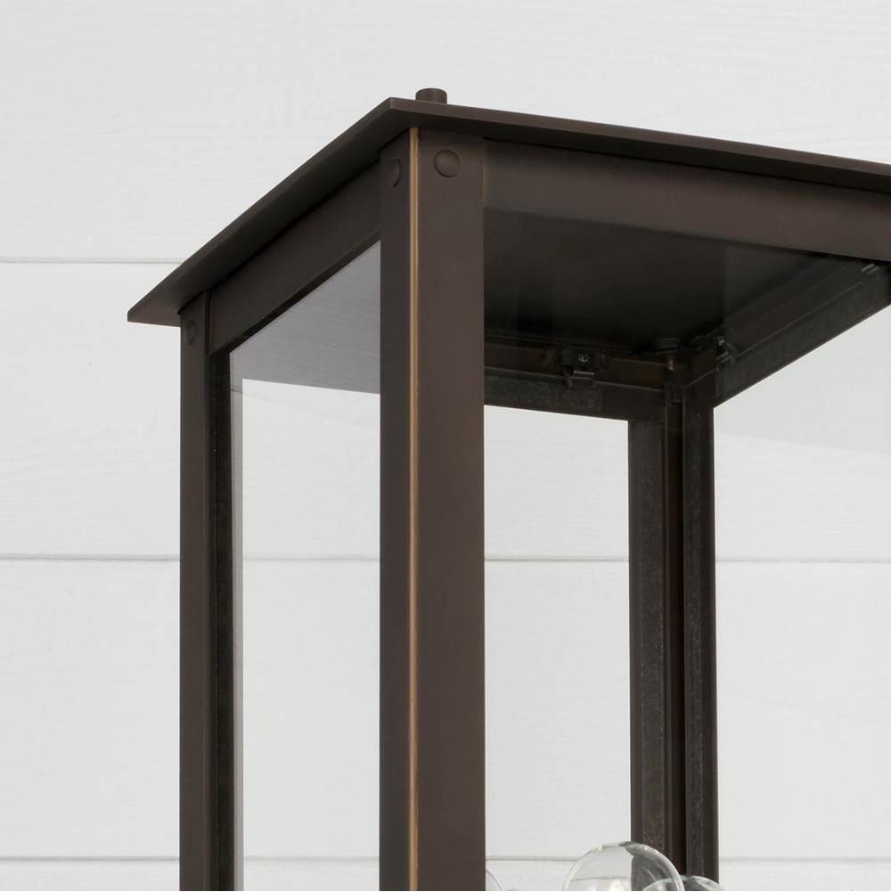 Capital Lighting 934643OZ Oiled Bronze 11''w X 29''h 4-light Post Lantern In Oiled Bronze With Clear Glass Image 4
