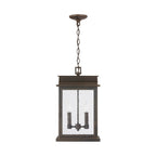 Capital Lighting 936823OZ Oiled Bronze 12'' W X 20'' H 2-light Antiqued Glass Outdoor Hanging Lantern In Oiled Bronze Image 1