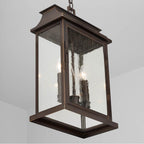 Capital Lighting 936823OZ Oiled Bronze 12'' W X 20'' H 2-light Antiqued Glass Outdoor Hanging Lantern In Oiled Bronze Image 4