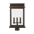 Capital Lighting 936832OZ Oiled Bronze 12'' W X 20'' H 3-light Antiqued Glass Outdoor Post Lantern Fits 3'' Post (sold Separately) In Oiled Bronze Image 1