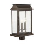 Capital Lighting Bolton 12'' W X 20'' H 3-light Antiqued Glass Outdoor Post Lantern Fits 3'' Post (sold Separately) In Oiled Bronze