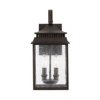 Capital Lighting 936921OZ Oiled Bronze 8.5''w X 18''h 2-light Antiqued Water Glass Outdoor Wall Lantern In Oiled Bronze Image 3