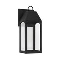 Capital Lighting 946311BK-GL Black 6'' W X 17'' H Outdoor 1-light Night Sky Small Wall Lantern In Black With Clear Glass Image 1