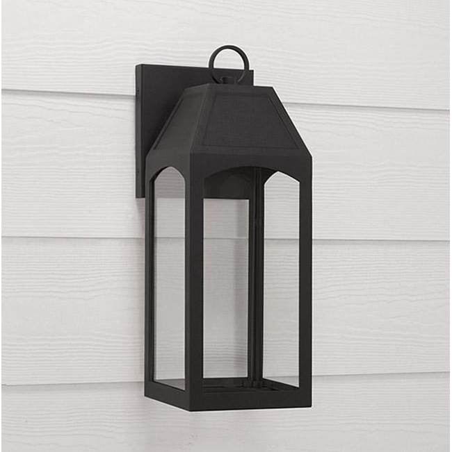 Capital Lighting 946311BK-GL Black 6'' W X 17'' H Outdoor 1-light Night Sky Small Wall Lantern In Black With Clear Glass Image 2