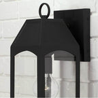 Capital Lighting 946311BK Black 6'' W X 17'' H Outdoor 1-light Small Wall Lantern In Black With Clear Glass Image 3