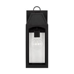 Capital Lighting Burton 6'' W X 17'' H Outdoor 1-light Small Wall Lantern In Black With Clear Glass