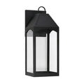 Capital Lighting 946321BK-GL Black 8'' W X 20.5'' H Outdoor 1-light Night Sky Medium Wall Lantern In Black With Clear Glass Image 1