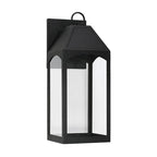 Capital Lighting 946321BK-GL Black 8'' W X 20.5'' H Outdoor 1-light Night Sky Medium Wall Lantern In Black With Clear Glass Image 1