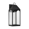 Capital Lighting 946341BK-GL Black 10'' W X 26'' H Outdoor 1-light Night Sky Large Wall Lantern In Black With Clear Glass Image 1