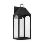 Capital Lighting 946341BK-GL Black 10'' W X 26'' H Outdoor 1-light Night Sky Large Wall Lantern In Black With Clear Glass Image 1