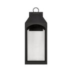 Capital Lighting Burton 10'' W X 26'' H Outdoor 1-light Night Sky Large Wall Lantern In Black With Clear Glass