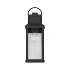 Capital Lighting Bradford 6'' W X 17'' H Outdoor 1-light Small Wall Lantern In Black With Clear Glass