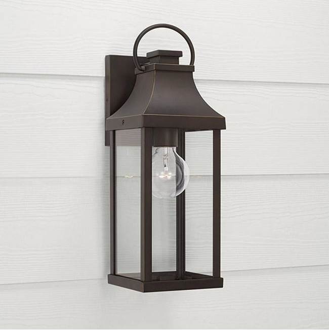 Capital Lighting 946411OZ Oiled Bronze 6'' W X 17'' H Outdoor 1-light Small Wall Lantern In Oiled Bronze With Clear Glass Image 2