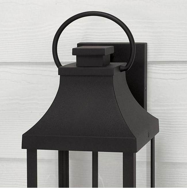 Capital Lighting 946421BK Black 7'' W X 21'' H Outdoor 2-light Medium Wall Lantern In Black With Clear Glass Image 3