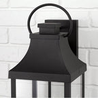 Capital Lighting 946431BK Black 8'' W X 24'' H Outdoor 3-light Large Wall Lantern In Black With Clear Glass Image 3