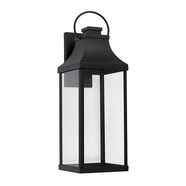 Capital Lighting 946441BK-GL Black 9'' W X 27'' H Outdoor 1-light Night Sky Extra Large Wall Lantern In Black With Clear Glass Image 1