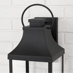 Capital Lighting 946441BK-GL Black 9'' W X 27'' H Outdoor 1-light Night Sky Extra Large Wall Lantern In Black With Clear Glass Image 3