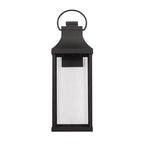 Capital Lighting Bradford 9'' W X 27'' H Outdoor 1-light Night Sky Extra Large Wall Lantern In Black With Clear Glass