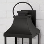 Capital Lighting 946441BK Black 9'' W X 27'' H Outdoor 4-light Extra Large Wall Lantern In Black With Clear Glass Image 3
