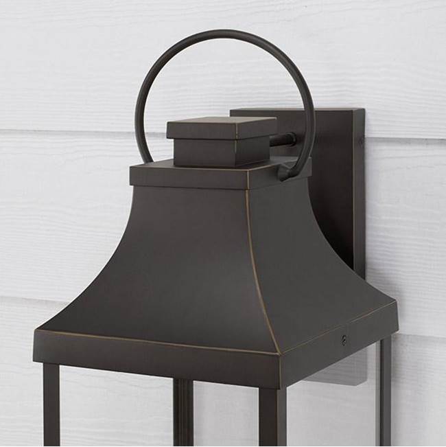 Capital Lighting 946441OZ-GL Oiled Bronze 9'' W X 27'' H Outdoor 1-light Night Sky Extra Large Wall Lantern In Oiled Bronze With Clear Glass Image 3