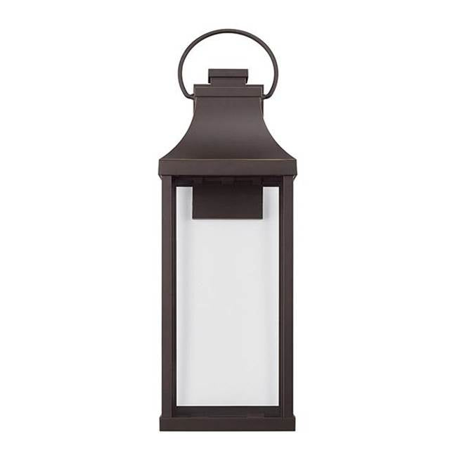 Capital Lighting Bradford 9'' W X 27'' H Outdoor 1-light Night Sky Extra Large Wall Lantern In Black With Clear Glass