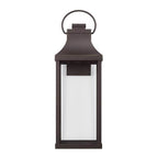 Capital Lighting Bradford 9'' W X 27'' H Outdoor 1-light Night Sky Extra Large Wall Lantern In Black With Clear Glass