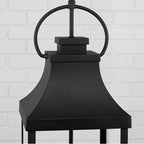 Capital Lighting 946442BK Black 9'' W X 29.5'' H Outdoor 4-light Hanging Lantern In Black With Clear Glass Image 3