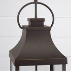 Capital Lighting 946442OZ Oiled Bronze 9'' W X 29.5'' H Outdoor 4-light Hanging Lantern In Oiled Bronze With Clear Glass Image 3
