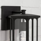 Capital Lighting 946611BK Black 8'' W X 13'' H Outdoor 1-light Small Wall Lantern In Black With Clear Glass Image 3