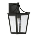 Capital Lighting 947911BK Black 7.5''w X 14.25''h 1-light Outdoor Wall Lantern In Black With Clear Glass Image 1