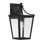 Capital Lighting 947911BK Black 7.5''w X 14.25''h 1-light Outdoor Wall Lantern In Black With Clear Glass Image 1